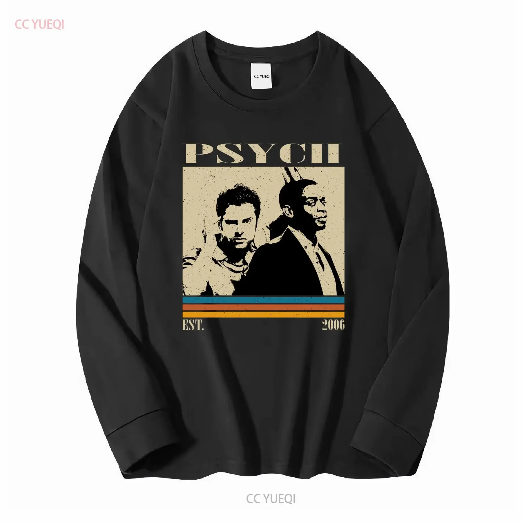 Psych T Shirt Tv Series Film Movie Vintage Retro s for him long or short sleeves vintage Washed Unisex streetwear fashion Soft image 3