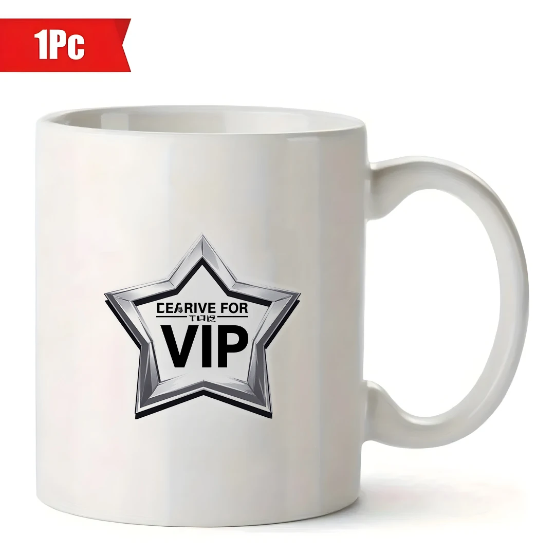 Mug Logo VIP 11oz + Cangkir Minuman Dingin & Panas untuk Anak - Hadiah Natal untuk Keluarga & Kantor