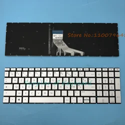 NEW Azerty French Keyboard For HP 15-DA 15-DB 15T-DA 15T-DB 15-DK 15-DR 15-CN 15-CR 15-CS 15-CX TPN-C135 TPN-C136 Silver