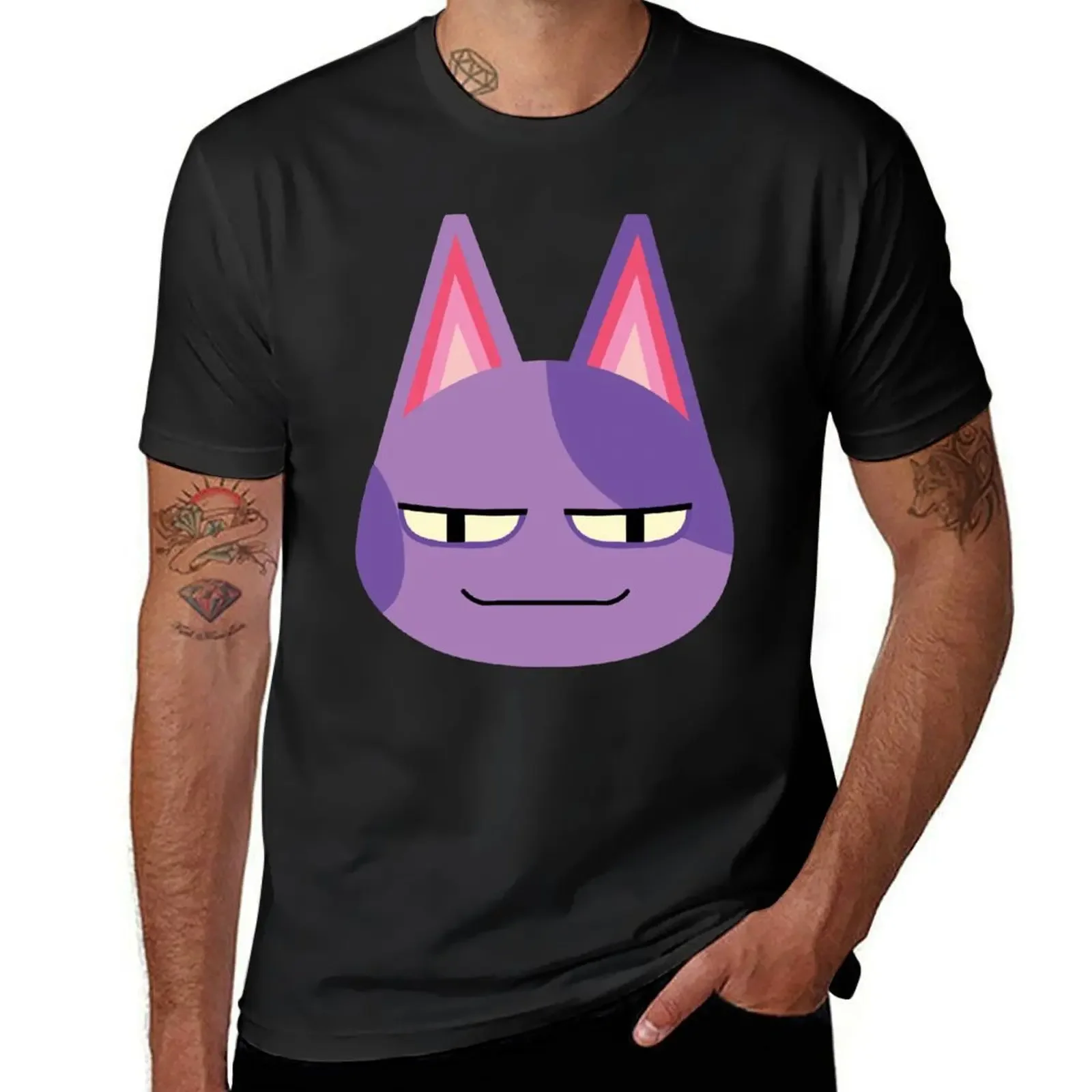 Bob the Cat T-Shirt man t shirt anime figures man clothes black t-shirts for men