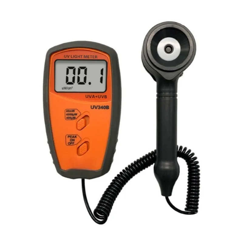 Professional UV Irradiance Meter Black Light Intensity Tester Ultraviolet Light Power Measurement Instrument Portable Precision