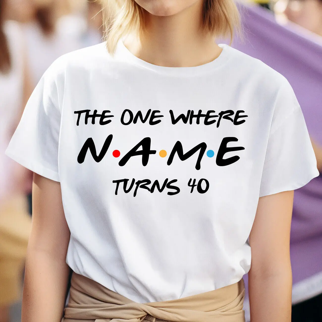 Custom Name 40th Birthday TShirt for Women, 18 20 21 30 40 50 birthday Shirts