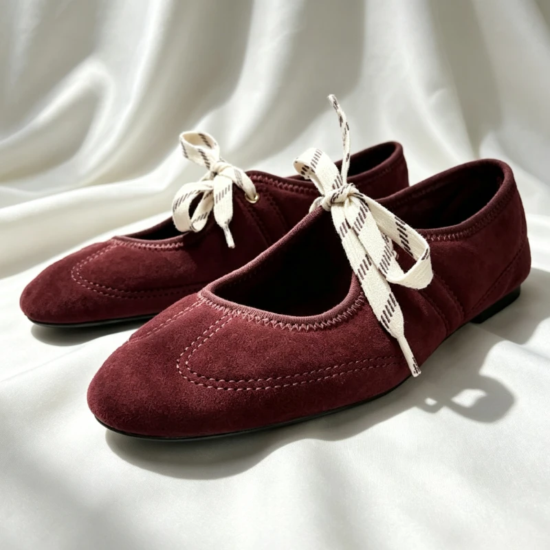 comfort-lace-up-designer-ballet-flats-women-fashion-faux-suede-elegant-mary-jane-shoes-ladies-lightweight-outdoor-walking-shoes