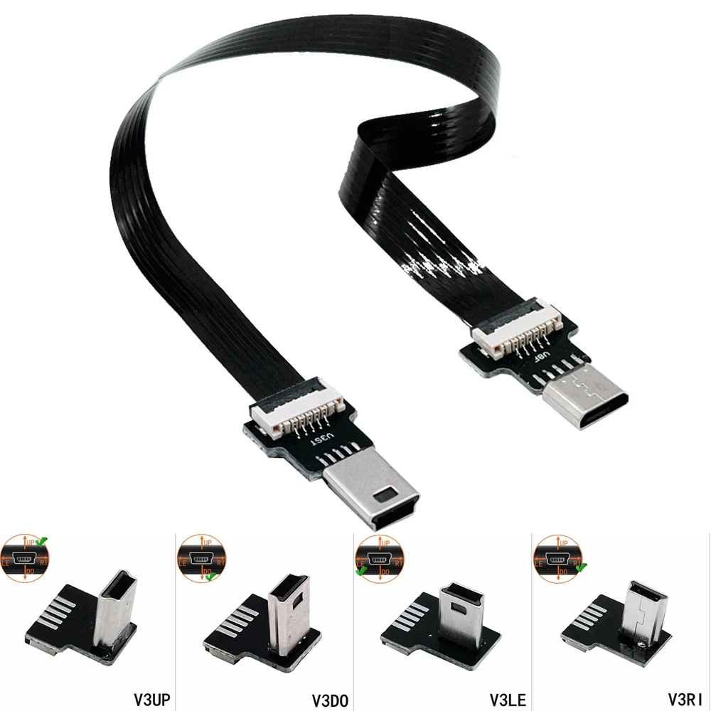 FPC 5 см, 10 см, 20 см, 30 см, 50 см, 1 м, мини-USB, Женский адаптер, Женский адаптер