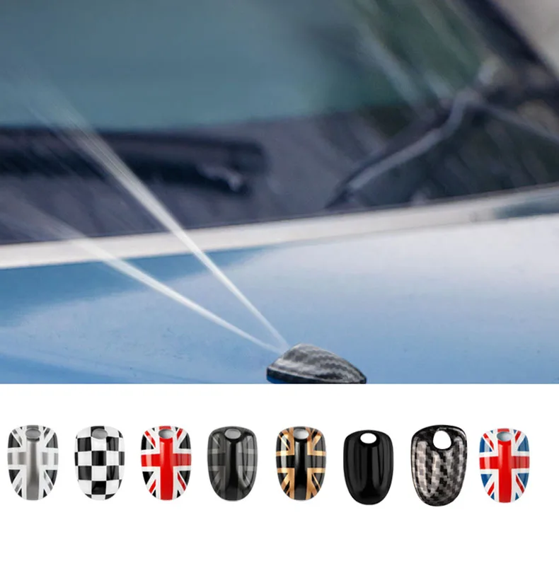 Union Jack Car Wiper Water Spray Nozzle Cover For MINI Cooper S One Countryman Clubman F54 F55 F57 F56 F60 2015-2022 Accessories