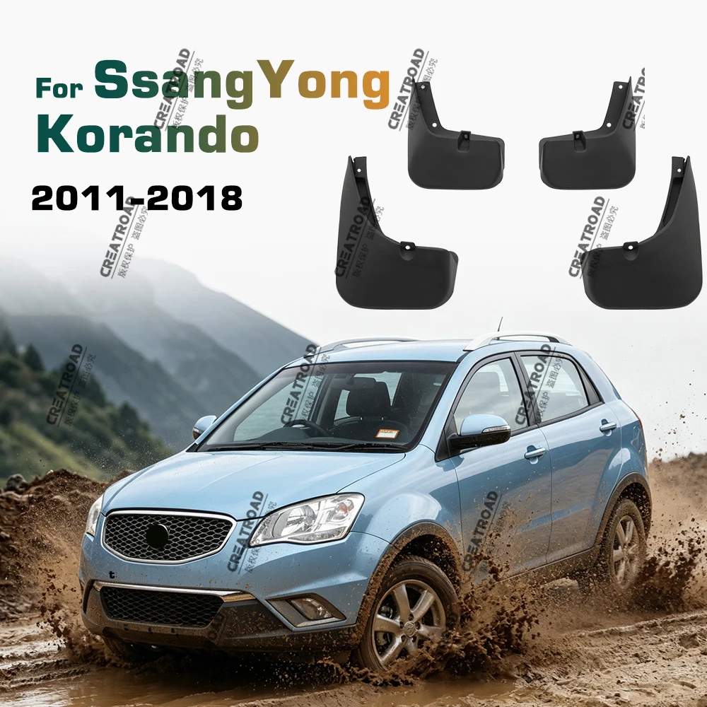 Schmutzfänger für SsangYong Korando New Actyon C200 2011 2012 2013 2014 2015-2018 Spritzschutz Schmutzfänger