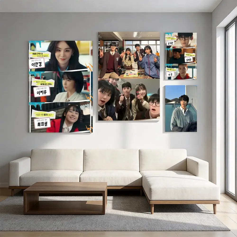 Hot Kdrama S-Study Group Poster Premium HD Self-Adhesive Wall Decor – Peel & Stick, Residue-Free