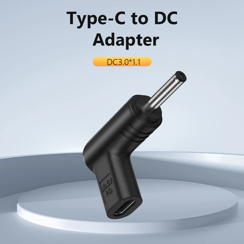 19V PD Type-C Female To DC Male Adapter Multifunctional PVC USB C PD To DC Power Connector for Mini Fan for Surveillance Cameras