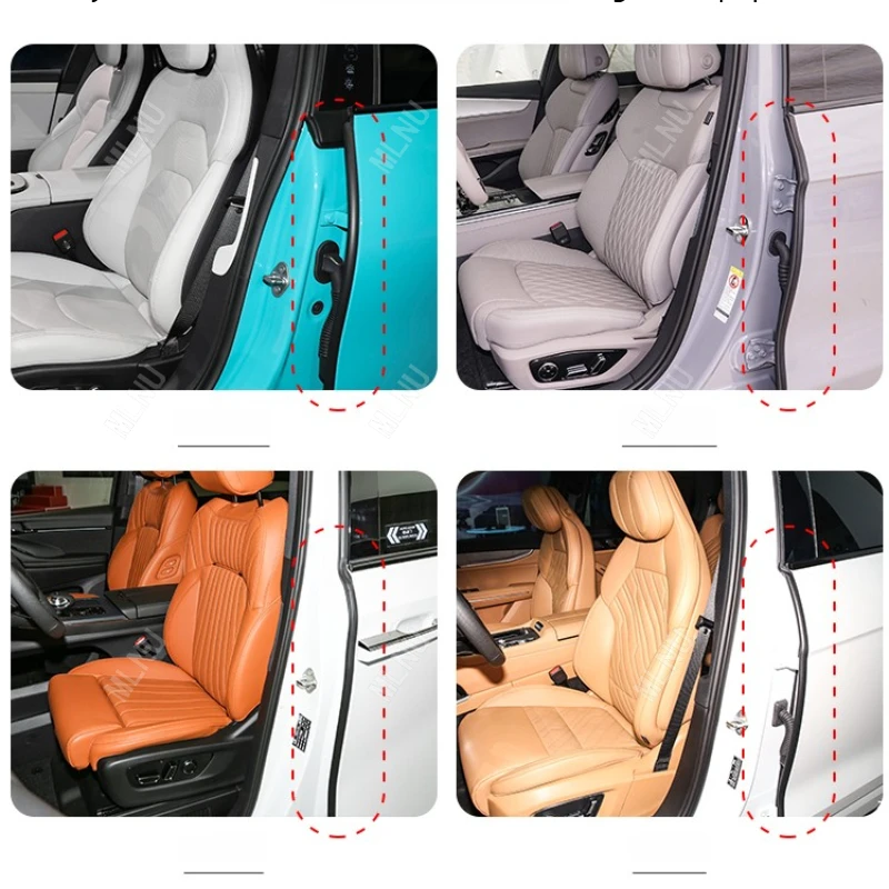 Accessories For Haval Jolion Pro/M6/ Jolion 2025/2024 Door B Pillar Seal Strip Hidden Noise Reduction Dustproof 2022-2023