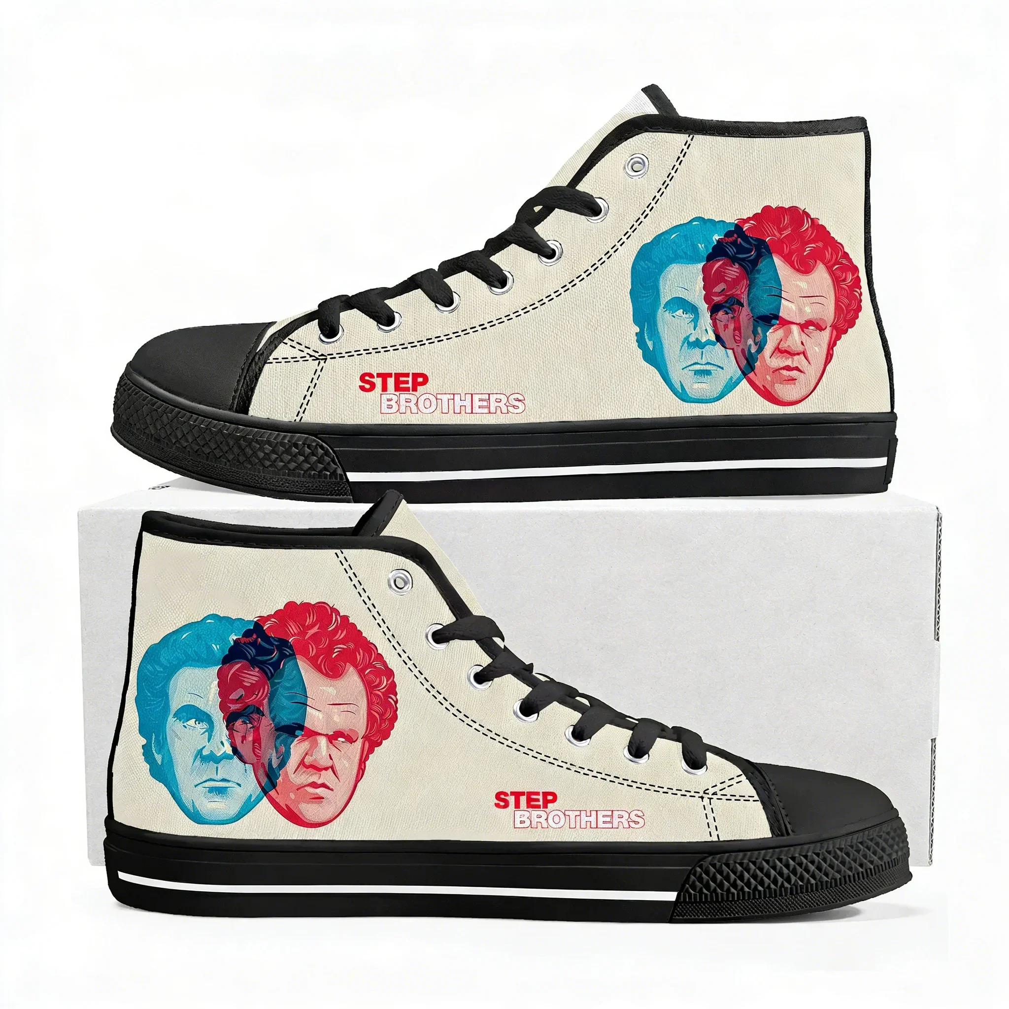Step Brothers High Top Sneakers Mens Womens Teenager High Quality Trend Fashion Canvas Sneaker Built Casual Couple Custom Shoe