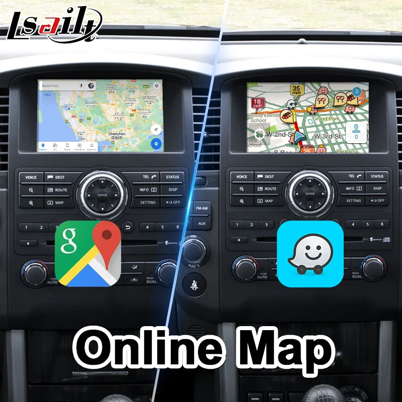 Lsailt Android Multimedia Auto Video Interface for Nissan Pathfinder R51 Navara D40 2008-2013