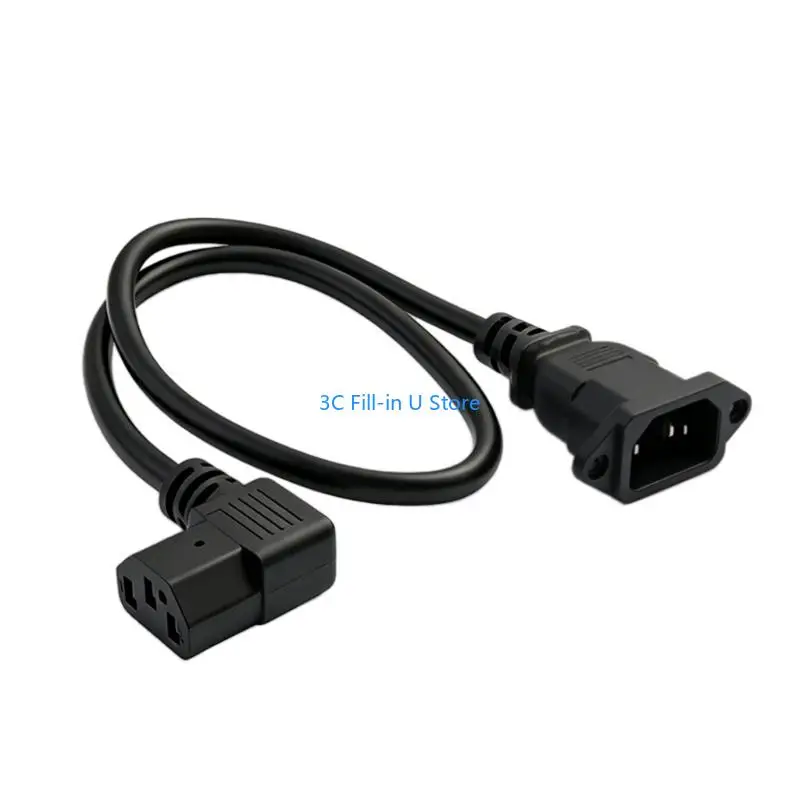 G8TA Rack power extension cable with panel mount C14 inlet for Cabinet use