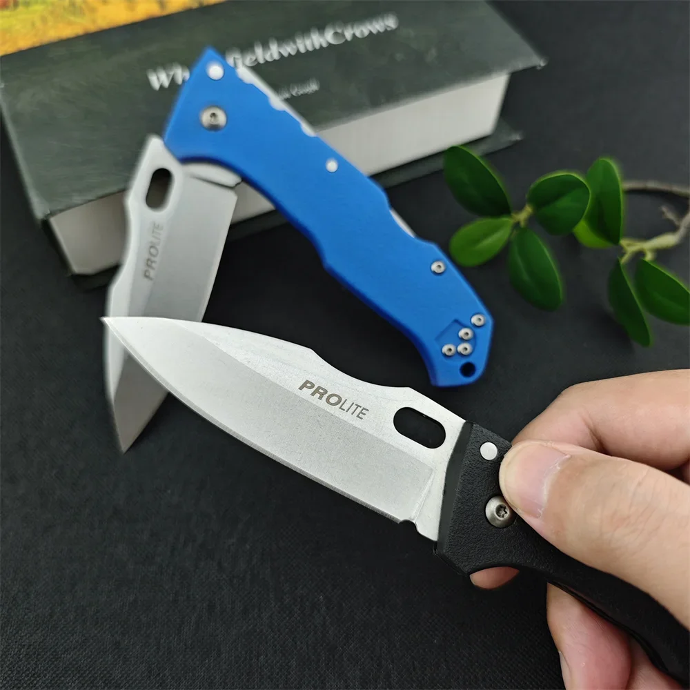 CD 4416 Folding Knife 440C Steel Blade Nylon Fiber Handle Pocket Knife Outdoor EDC Camping Hiking Hunting Cutting Tools Gift