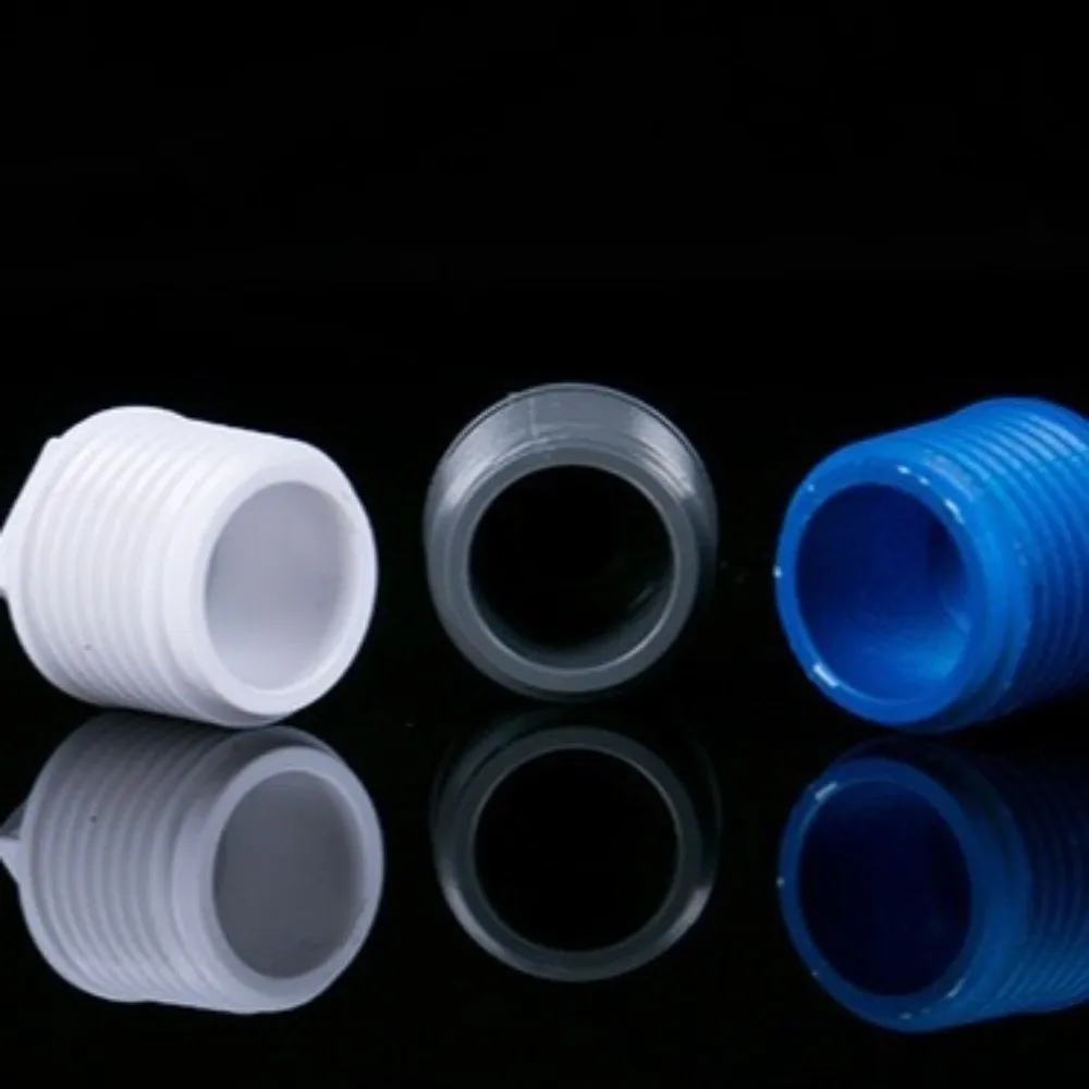 10pcs/set Useful PVC Male Thread End Cap Leak Proof External Plug Tube Connector 1/2