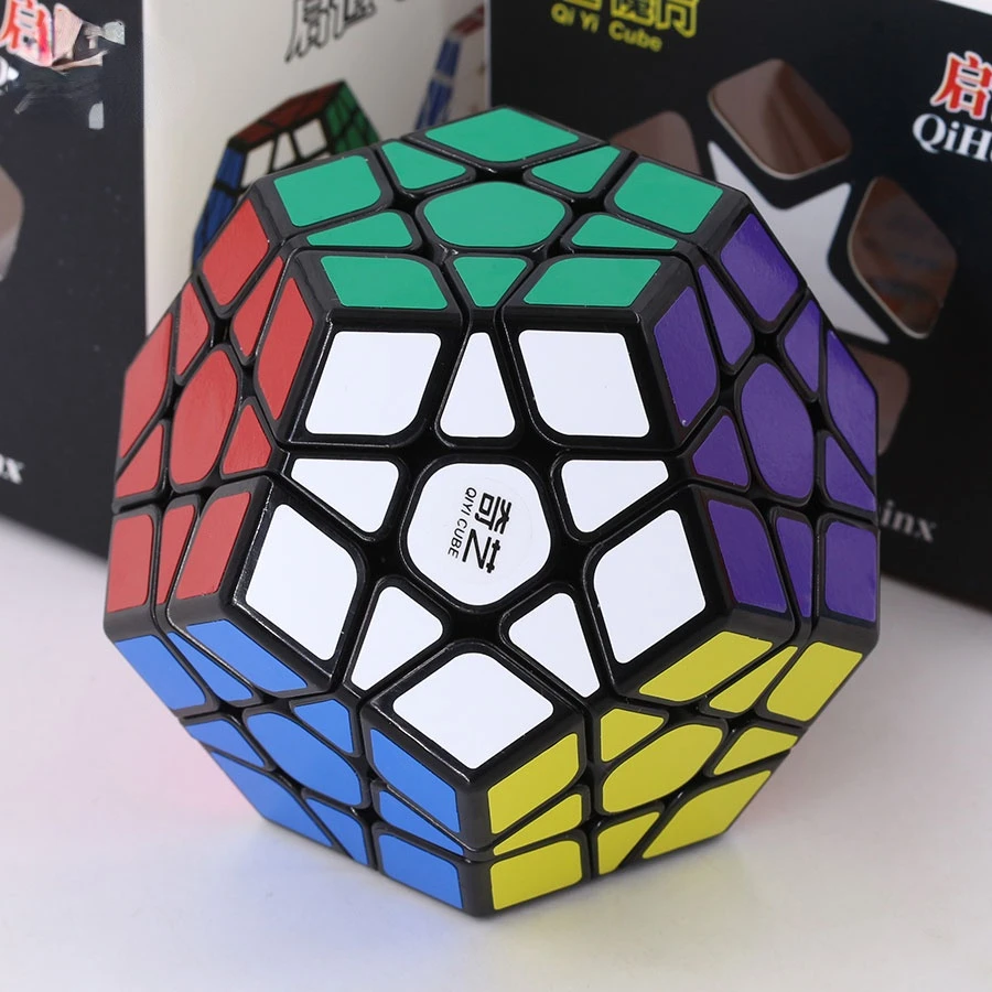 Magiczna kostka QiYi S Megaminx prędkość profesjonalne 12 stron Puzzle Cubo Magico edukacyjne zabawki dla dzieci łamigłówka Puzzle zabawki