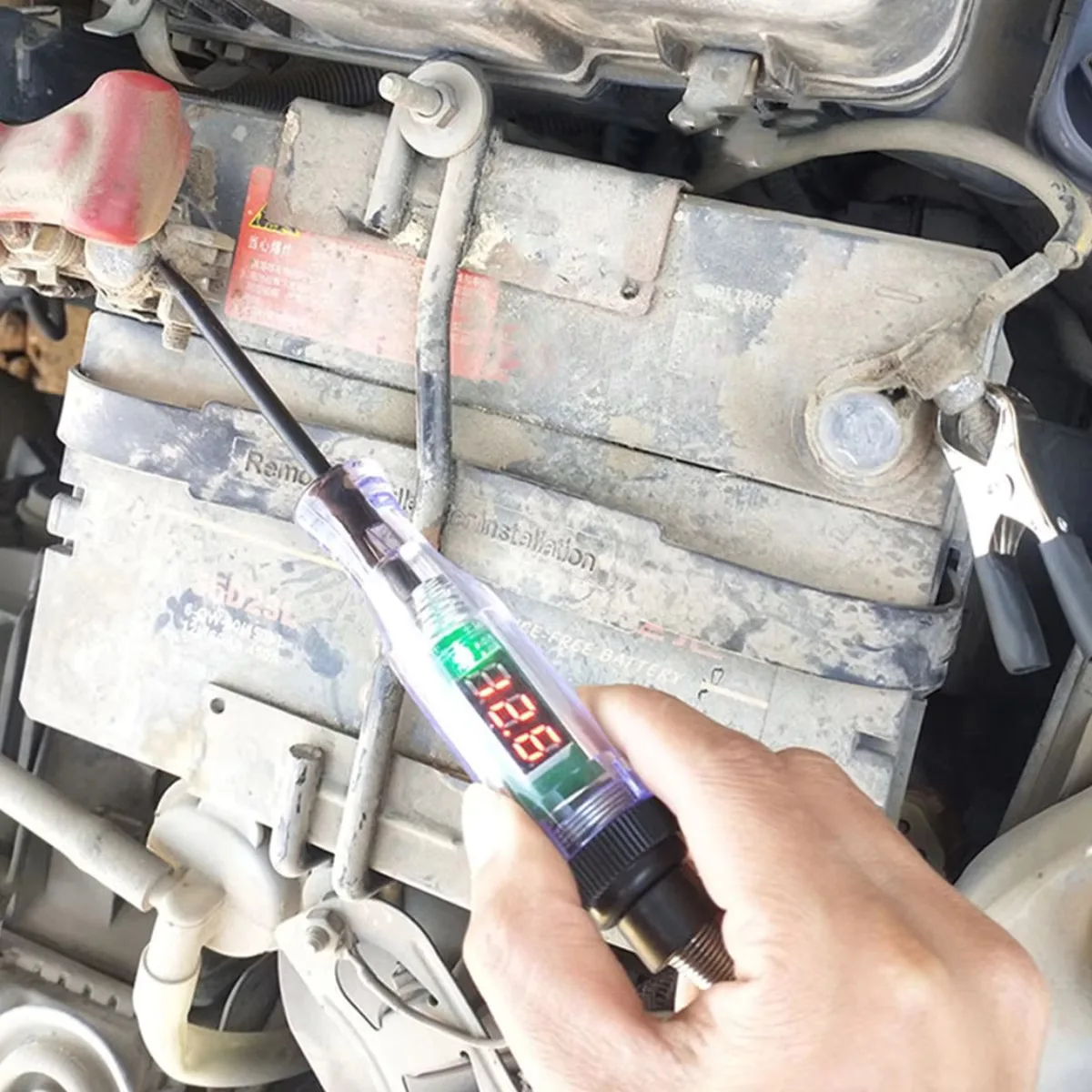 Car Truck Voltage Circuit Tester Auto Car Diagnostic Probe Test Pen Light Bulb Electric Measuring Pen Repair Tools 6V 12V 24V