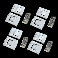 6/12Pcs Seat Fastener Rail Runner Clips Slider Guide For VW PASSAT B1 B2 B3 B4 Dasher Corsar Carat GOLF 7 Santana Quantum 35i