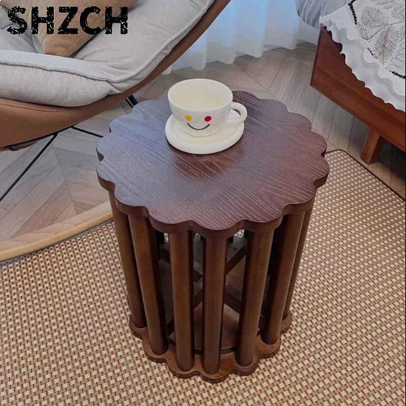 cookie-shape-round-stools-solid-wood-multifunctional-nesting-stool-stacking-dining-ottoman