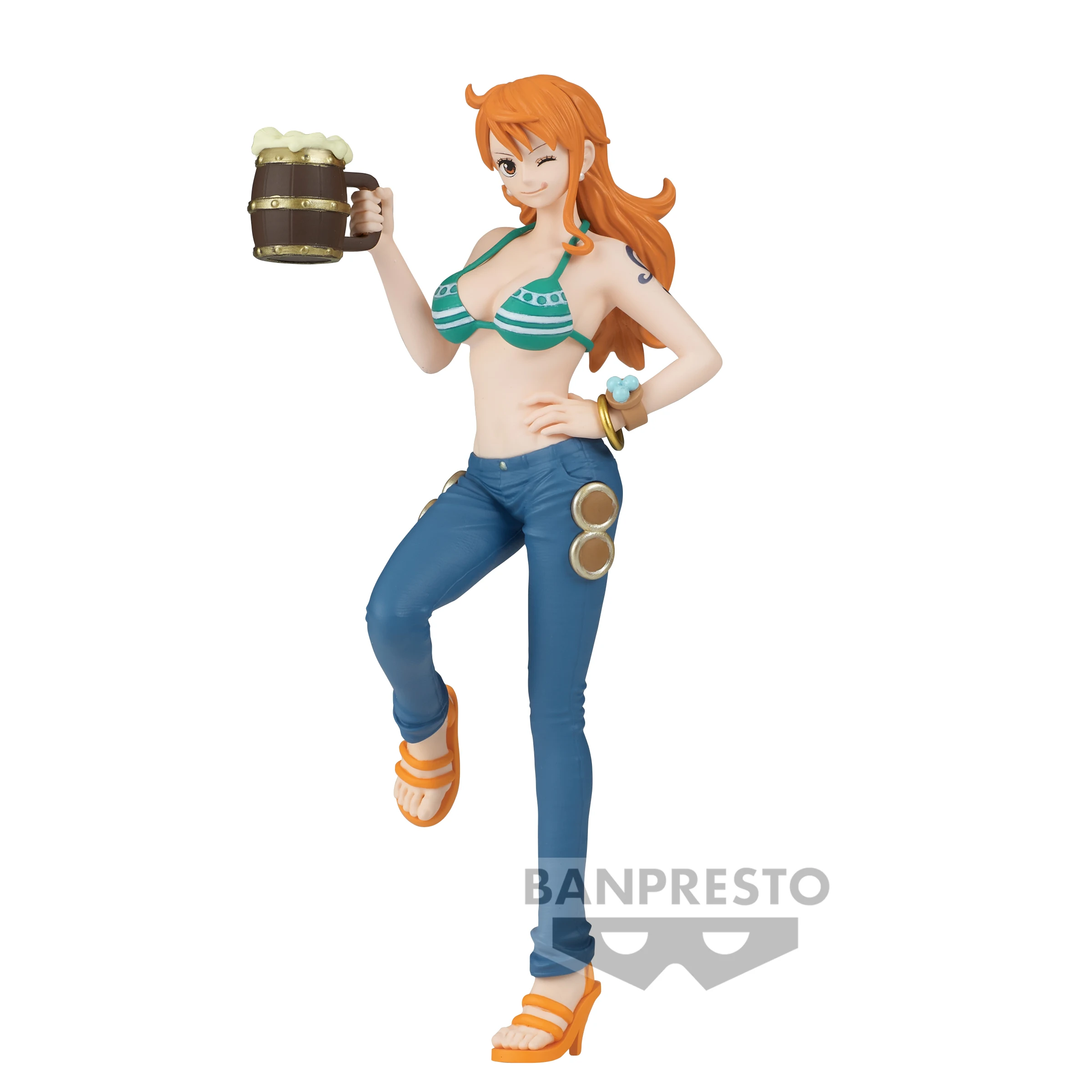 Bandai Original Banpresto japon Anime une pièce Banquet Nami PVC 16 cm figurine à collectionner modèle jouets cadeau en Stock