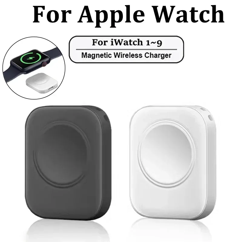 Portable Magnetic Watch Wireless Fast Charger for iWatch series 9 8 7 6 5 SE Type C  convert Charger for iWatch Series 6 5 3 2 1 image 4