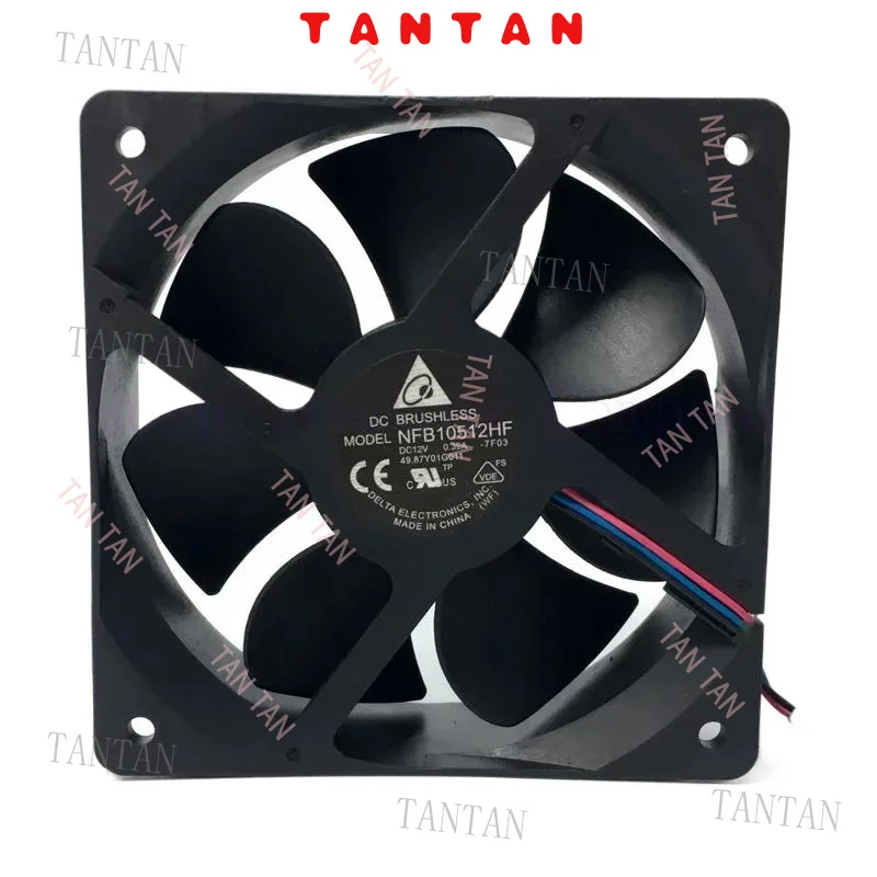

Для delta NFB10512HF-7F03 DC 12 В 0,39 А 3-проводной 3-контактный разъем 70 мм 105x105x32 мм Серверный квадратный охлаждающий вентилятор TAN