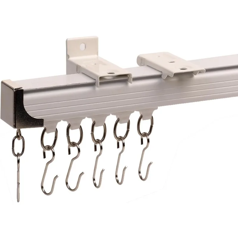 

Стойка от 6 до 9 футов) — Потолочное крепление для карнизов — Прочная карнизная дорожка для гостиной, спальни, душа D