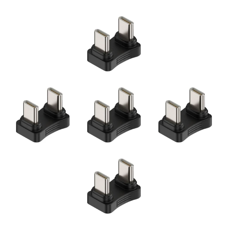 180 度角度 字型 Type-C アダプタオス オス充電器アダプタ PD 65W 充電電話タブレットラップトップ 448F