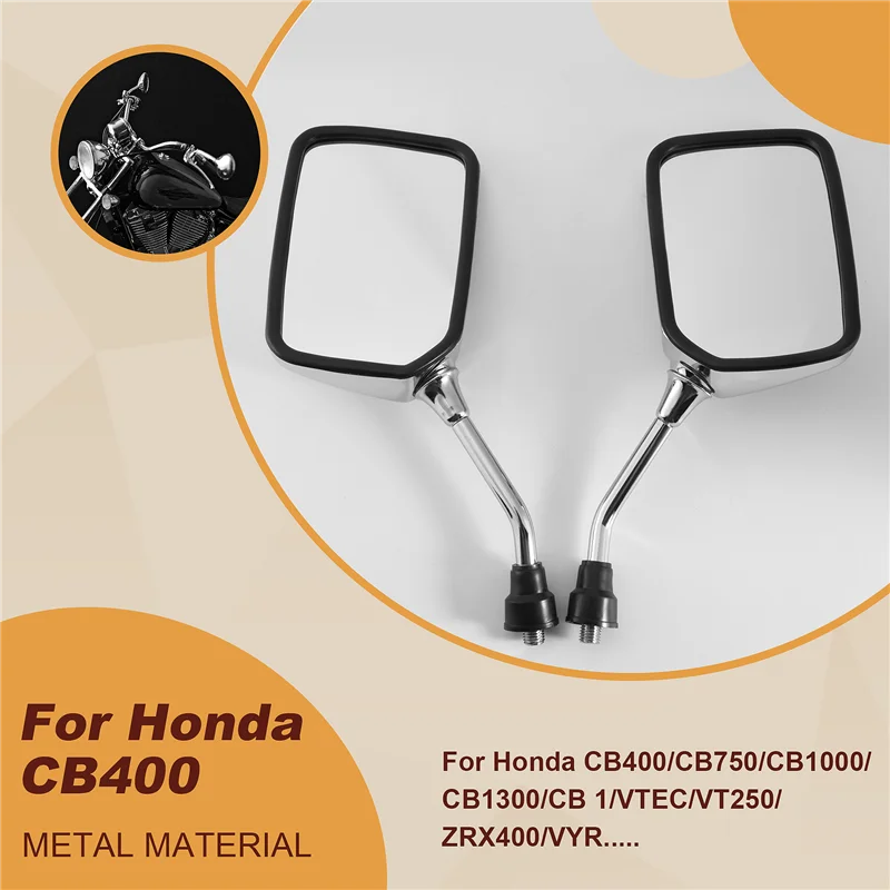 A45F-moto guidon rétroviseur latéral rétroviseurs pour Honda CB400 VTEC 1 2 3 4 CB-1 VTR250 CB VTR 400 CB750