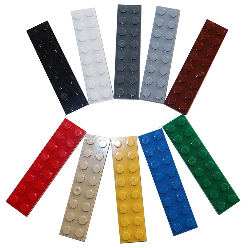 MOC assembler des particules 20 pièces taille 2x8 points plaque bricolage blocs de construction 2*8 figurines briques jouet éducatif créatif pour enfant 3034