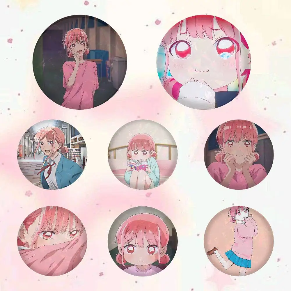 Hina Chono Anime Figure Badges 25 32 44 58 75 Mm Round Cosplay Pin Bag Decor Fans Collect Friends Gifts Brooch Souvenir