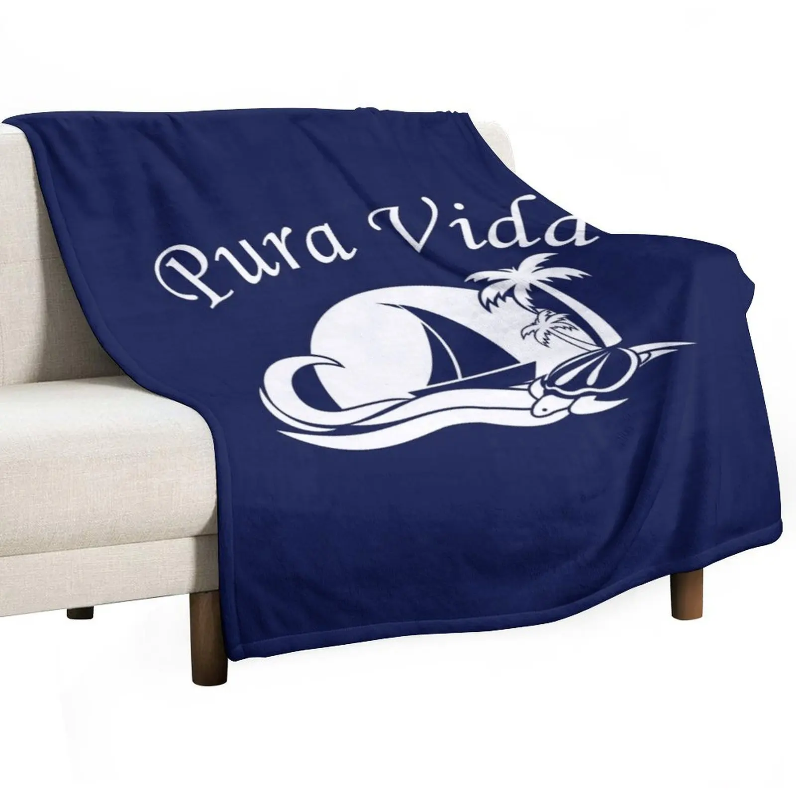 

SV Pura Vida White Throw Blanket Single christmas decoration Blankets