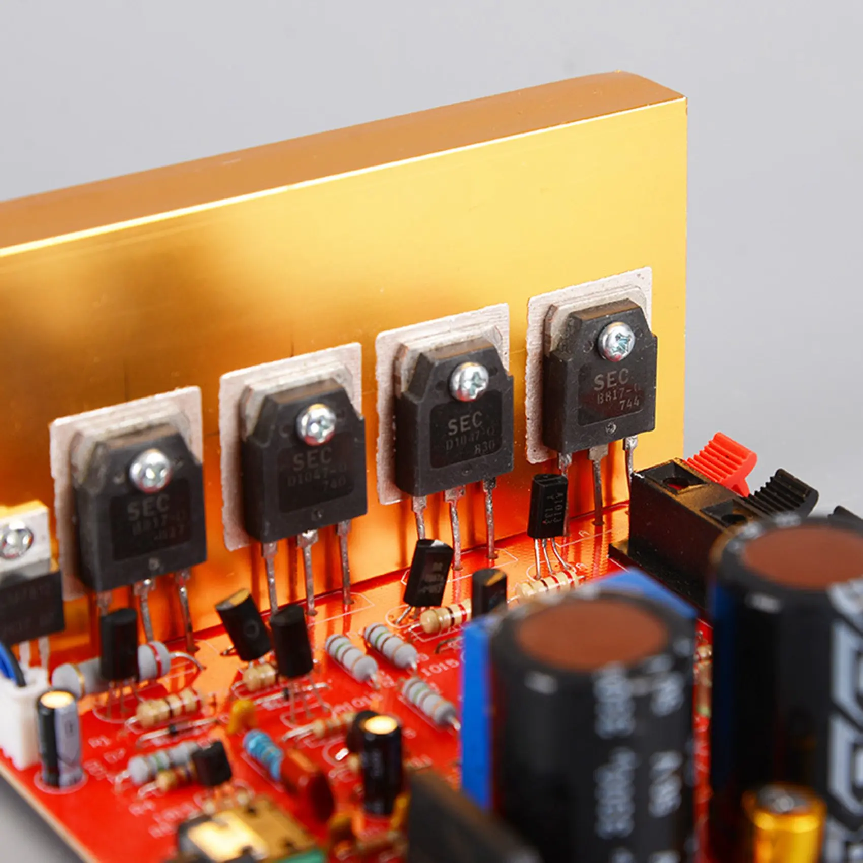 

HLES Power Amplifier Audio Board 180W+180W 2.0 Channel FET Speaker Amplifier Sound Preamplifier Dual AC18V-26V with Fan