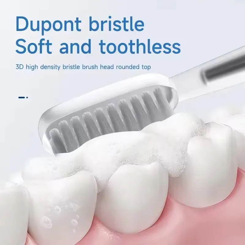 فرشاة أسنان كهربائية بالموجات الصوتية العقلية رقيقة فرشاة الجسم الموقت قابلة للشحن فرشاة الأسنان للنساء الحكمة النقية الجمال لينة دوبونت الخشن