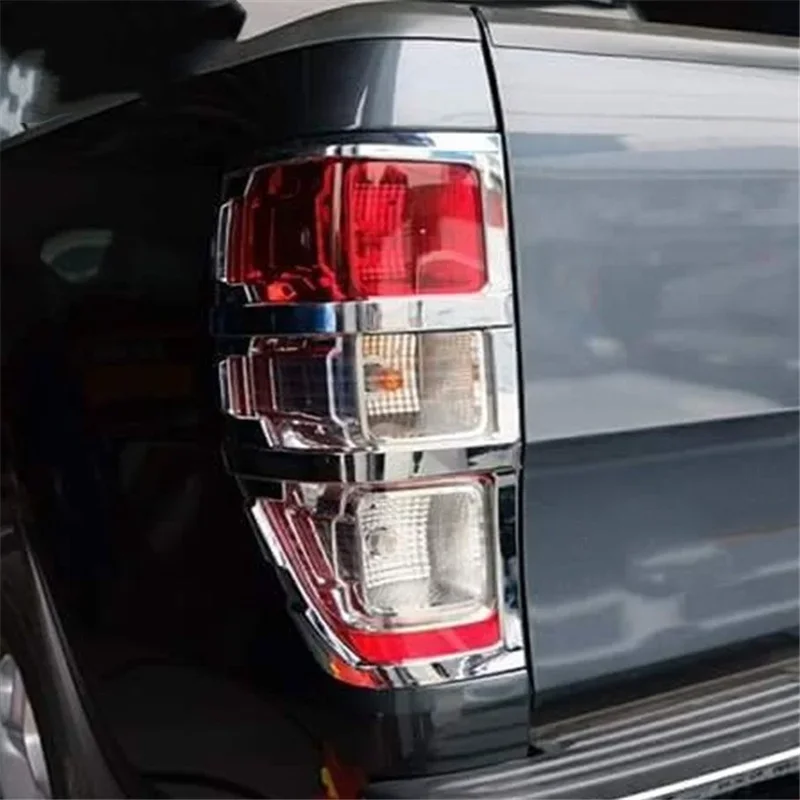 

WELKINRY For Ford Ranger T6-Based P375 PX MkII 2015 2016 2017 2018 ABS Chrome Car Tail Rear Lamp Light Trim