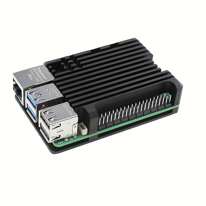 

Raspberry Pi 5th generation dual fan heat dissipation case Raspberry Pi 5 aluminum alloy heat dissipation protective case box