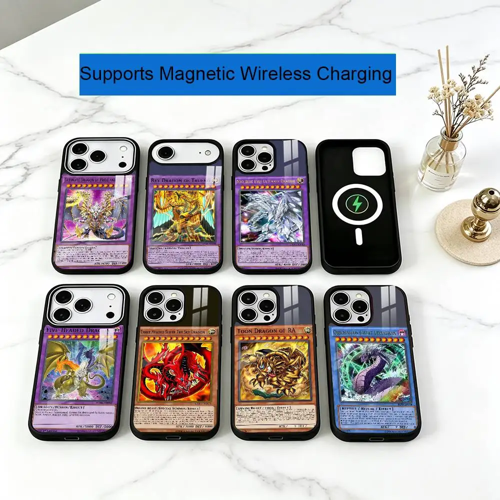 Y-Yu-Gi-Oh Victory Dragon Phone Case For iPhone17,16,15,14,13,12,11 Plus,Pro Supports Magnetic Wireless Charging