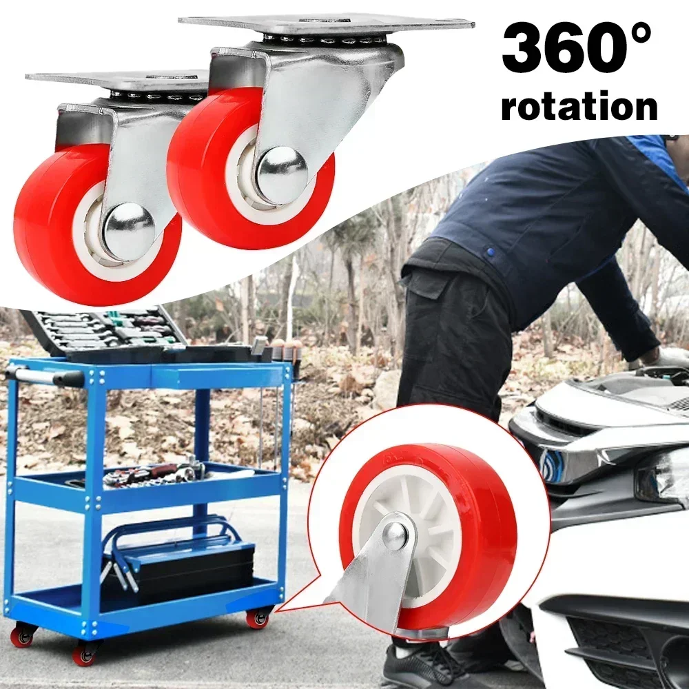 4/10pcs Heavy-duty Casters, Universal Wheels, Brake Free Rotating Casters, Furniture Hardware Amagi