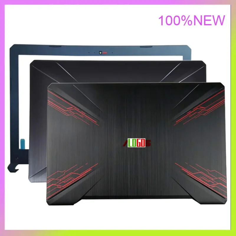 New Laptop LCD Back Cover For ASUS FX80 FX80G FX80GD FX504 FX504G FX504GD/GE Front Bezel Hinges Palmrest Bottom Case Replacement