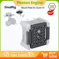 SmallRig F3 Mounting Plate for Zoom F3 Recorder with Velcro and Storage Bag, for Attaching Microphone Mounts, Multi Holes MD4883