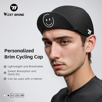 WEST BIKING Cycling Cap Bicycle Hat With Visor UV Protection Summer Headwear for Men Women Road Bike Head Caps Gorra Ciclismo