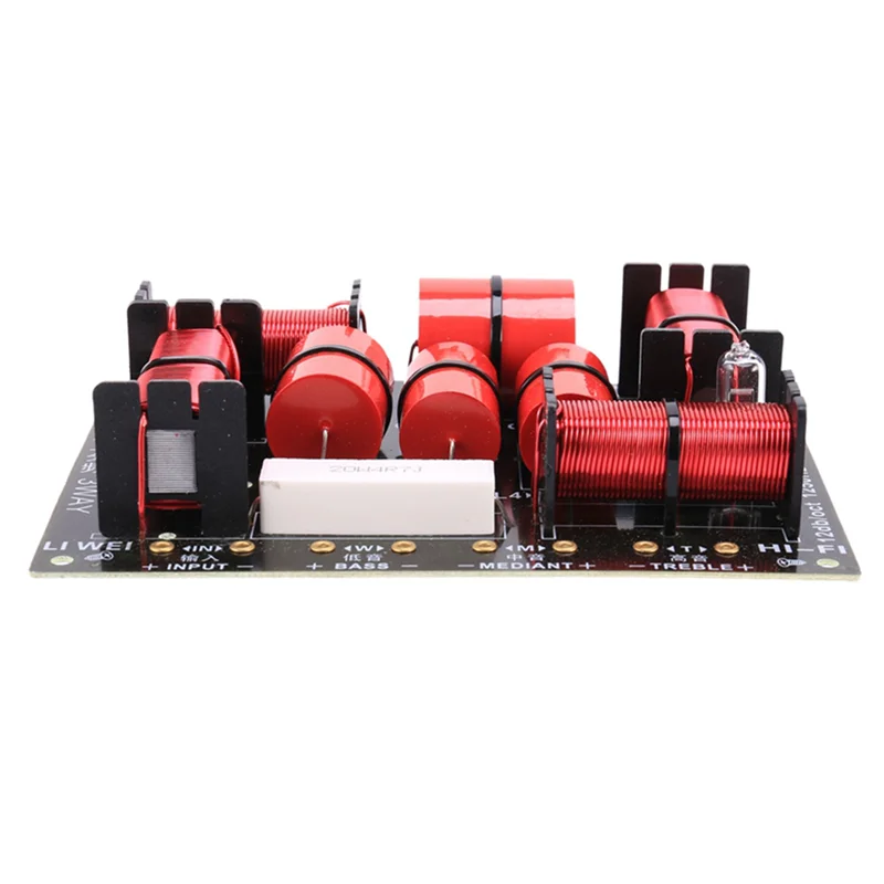 

B21B 2X 400W 3 Way Crossover Divider Hifi Tweeter Woofer Speaker Crossover 1250H/5000HZ With High-Pitched Protection
