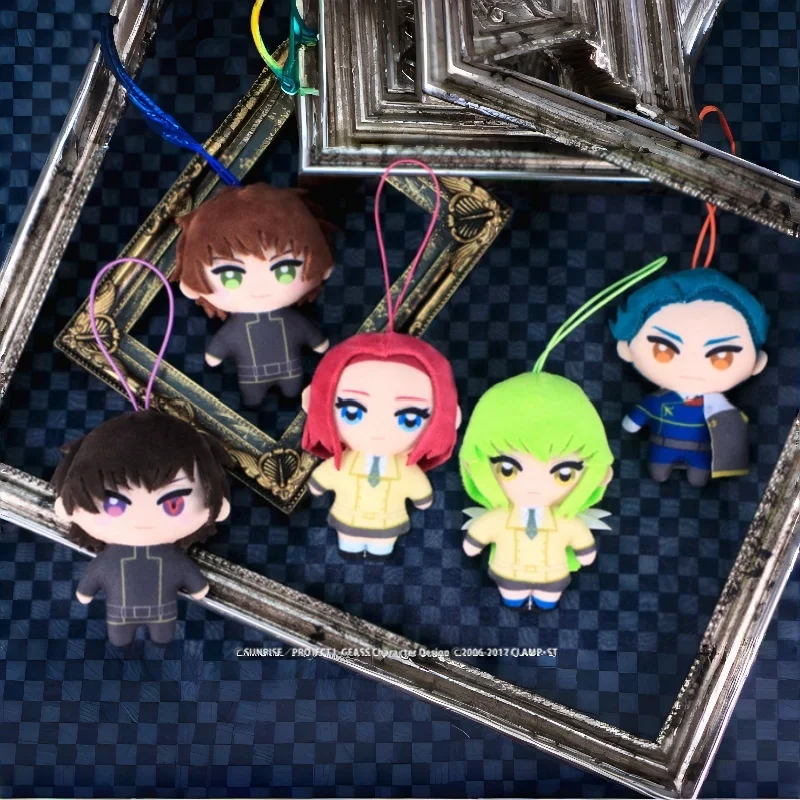 New In Stock Japanese Genuine Fukuya Code Geass Lelouch Kallen Plush Keychain Capsule Toy Pendant Anime Collectible Gift