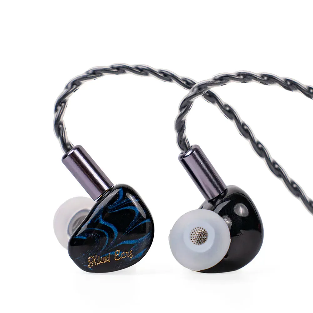 Kiwi Ears Cadenza-Cable de cobre trenzado IEM de 4 núcleos, controlador dinámico de berilio de 10mm, con terminación de un solo extremo de 3,5mm