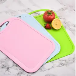 Non-Slip Plastic Chopping Board Multicolor Baby Food Cutting Board Fruit Vegetable Chopping Block Kitchen Accessories
