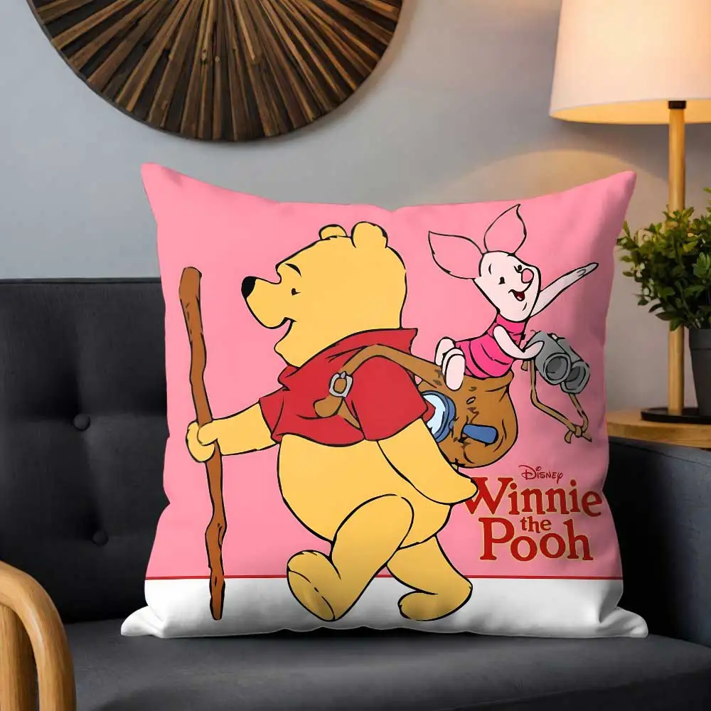 

Kawaii Honey Bear Cartoon 45x45 Cushions Cover Decorative Pillows for Sofa Fall Decor Throw Pillow Covers Home Decoration Room