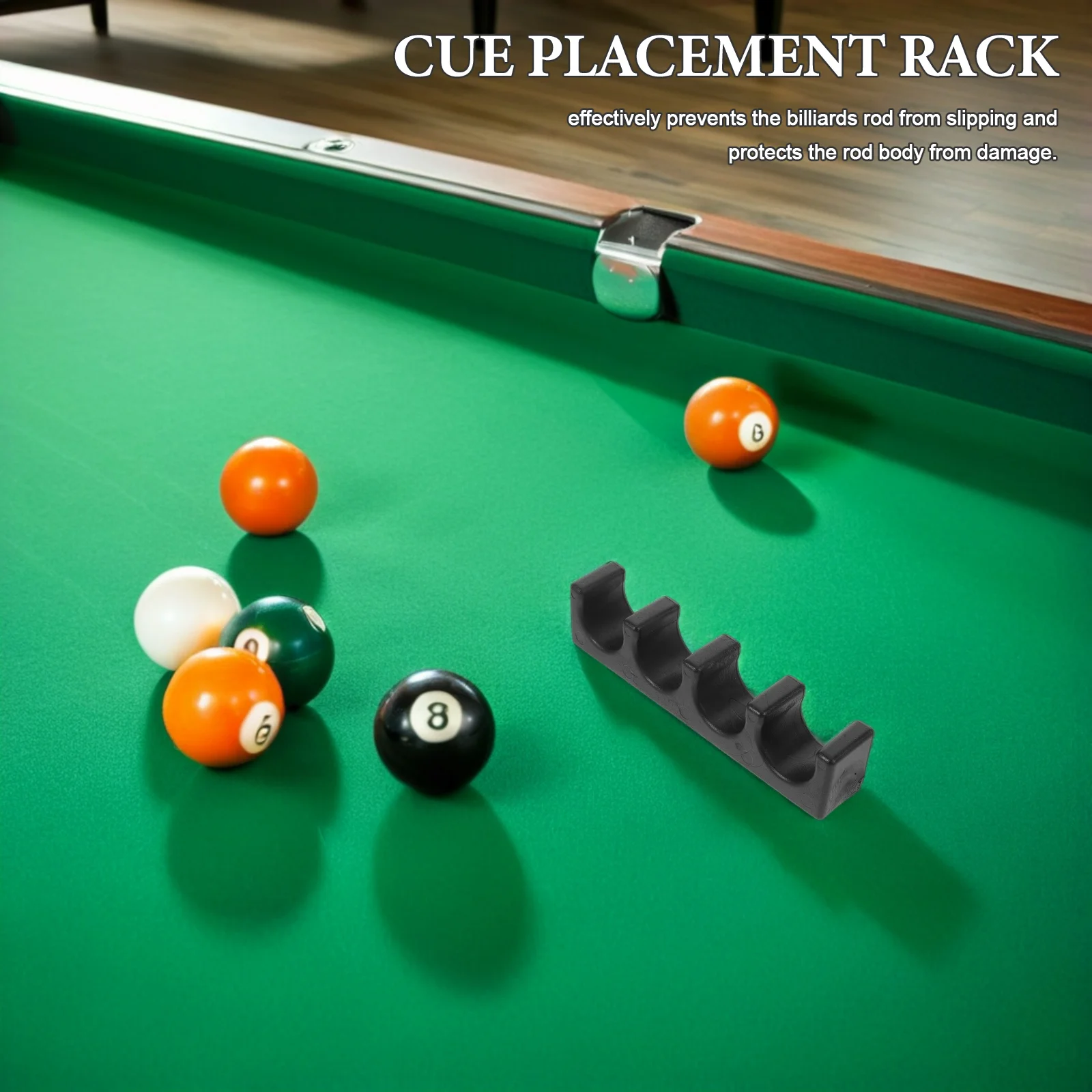 

3Pcs Cue Stick Holder Wall Mounted Self Adhesive Backing Securely Holds Pool Sticks Perfect for Home Play and Club Use Anti Slip