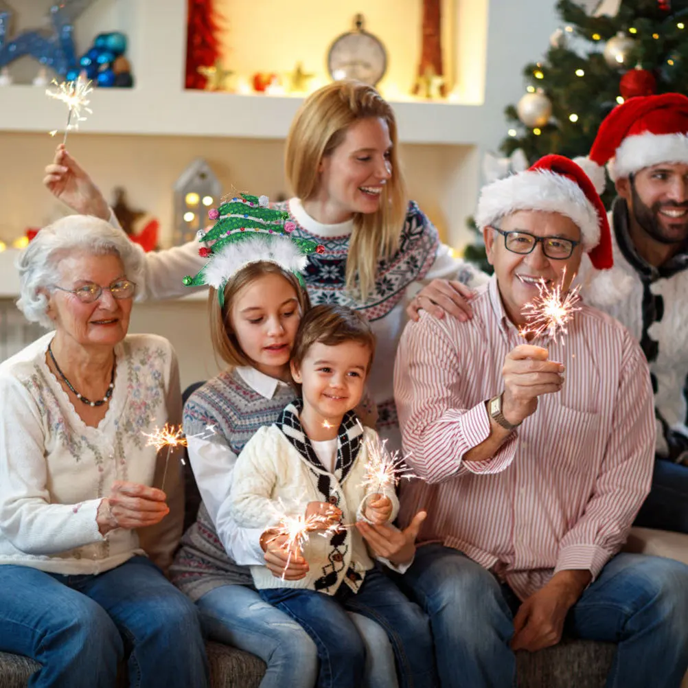 

Bell Decorated Christmas Tree Headband for Children Festive Hair Accessory Ideal for Christmas Easter Carnival Party Wear