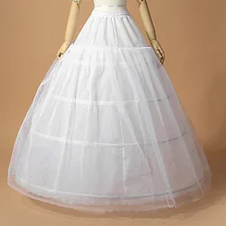 New Arrival 4 Hopps Ball Gown Petticoat Underskirt Wedding Bridal Dress Jupon Mariage Halka Rockabilly With Tulle