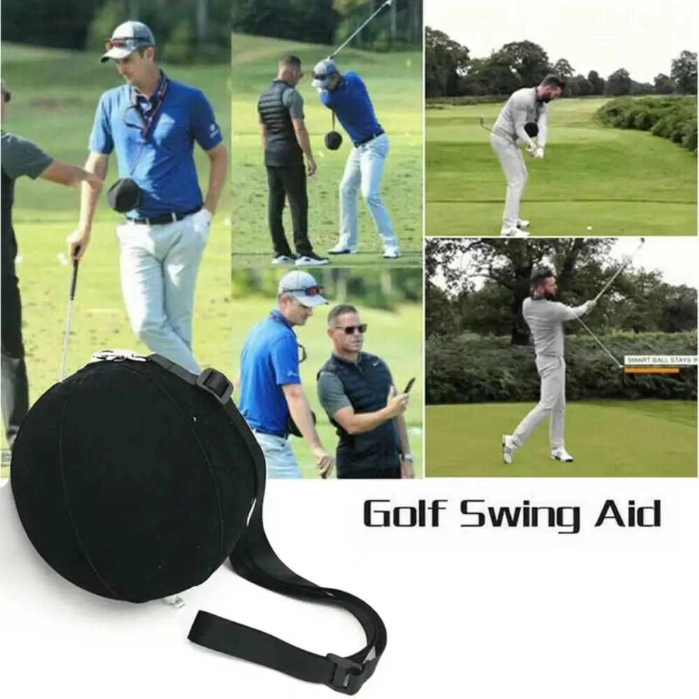Inflatable Golf Swing Trainer Adjustable Lanyard Arm Corrector Smart Impact Ball Air Pump Smart Ball Golf Training Aids
