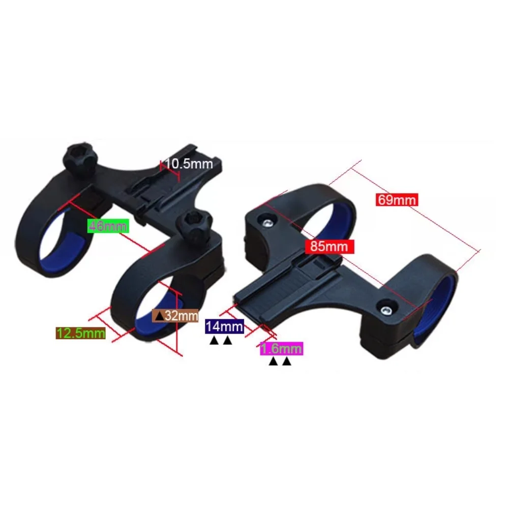Flashlight Mounting Bracket Bicycle Headlight Stand Bike Handlebar Grips Clamp Flashlight Torch Holder Quick Release For 18-35mm